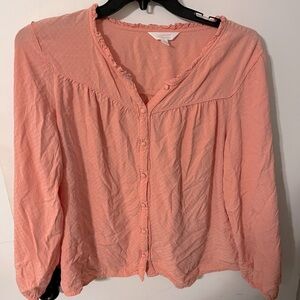 Coral 3/4 sleeve top